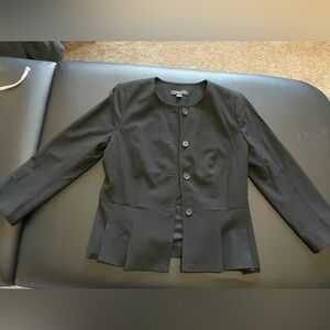 Ann Taylor Black Button-Down Blazer